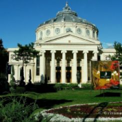 The Romanian Athenaeum, downtown Bucharest