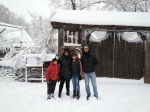 December tour at the snow-covered Village Museum