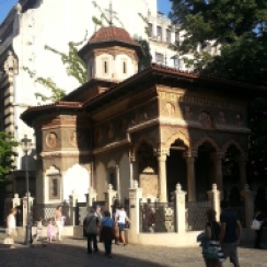 The 18th c. Stavropoleos Monastery, Bucharest's Old Town