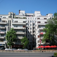 Art Deco apartment building 1934-1935 arch. Jean Monda Balcescu Bld Bucharest