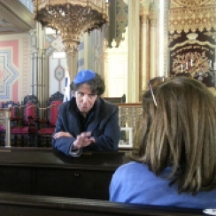 Getting insights into local Jewish life at Choral Temple, Bucharest