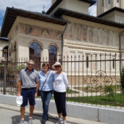 Near the old market church in the old town of Targoviste, România, June 2018