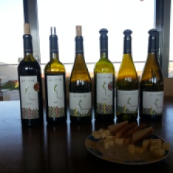 Wines for tasting at Lacerta Winery